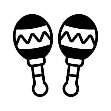 Kutlama için kişiselleştirilebilir marakas sembolü.