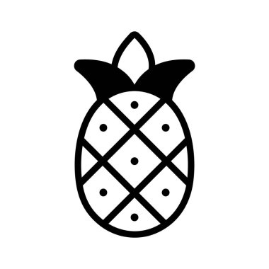 Ananas meyvesinin kabartma simgesini düzenlemek kolay