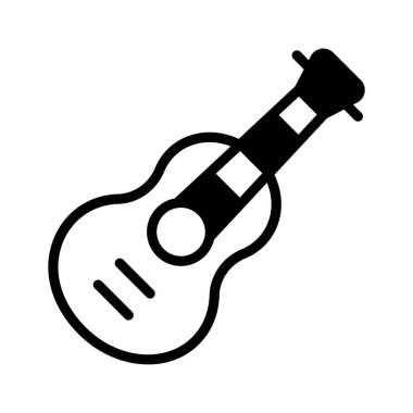Eğlence için gitarın modern simgesi