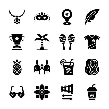 Brezilya kültür simgelerini gösteren bu modern koleksiyonu alın.