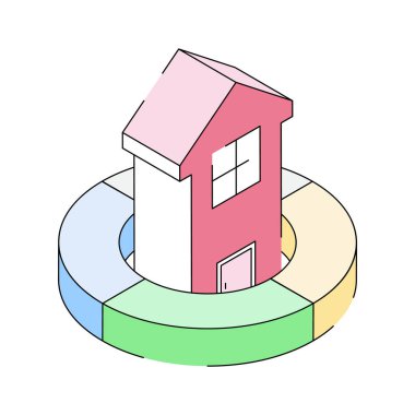 Özellik analiz raporunun görsel olarak izometrik simgesi