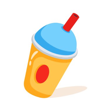 Bu canlandırıcı meyve suyu bardağının 2D simgesini alın