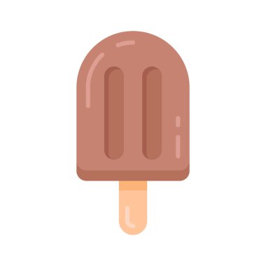 Tazeleyen buz çubuğunun moda düz stil simgesi