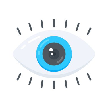 İş vizyonu kavramını gösteren bir düz biçim simgesi