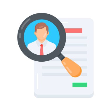 CV incelemesinin bir düz biçim simgesi