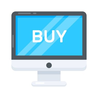 Çevrimiçi ekran alımını gösteren bir düz biçim simgesi