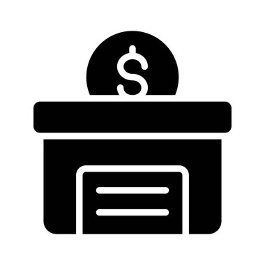 Güvenli para kutusunun sembol biçiminde simgesi