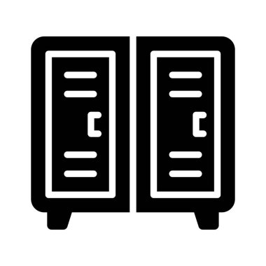 Bir güvenlik dolabını tasvir eden bir sembol