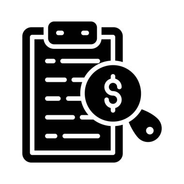 Ayrıntılı para tablosunu gösteren bir kabartma biçimi simgesi
