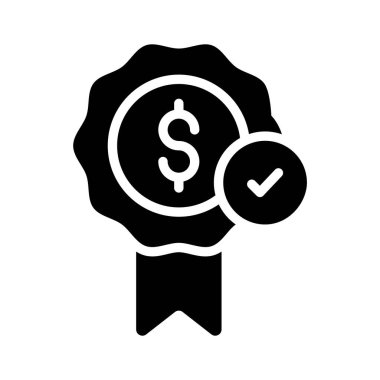 Finansal başarı rozetinin sembolü.