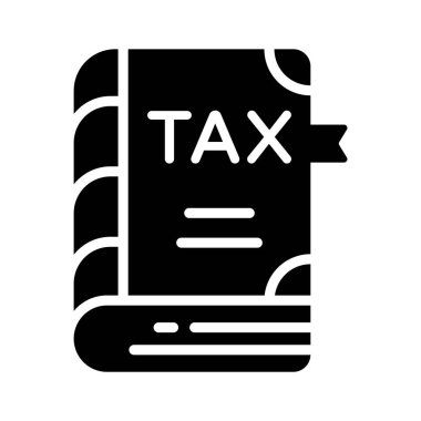 Vergi defteri ve premium tasarımı gösteren dolu bir biçim simgesi