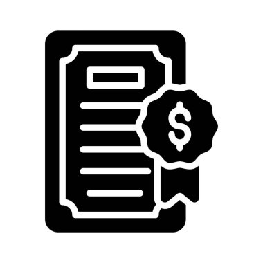 Resmi sertifika belgesinin doldurulmuş bir biçim simgesi