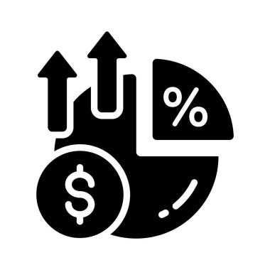 Borsa hisselerini gösteren sağlam bir biçim simgesi