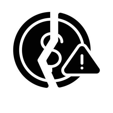 Dolar kaybı sembolünü gösteren dolu bir biçim simgesi