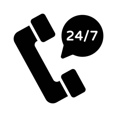 Müşteri desteği telefon konuşmasını gösteren bir kabartma biçimi simgesi