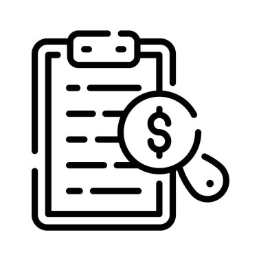 Ayrıntılı para tablosunu gösteren bir özet biçimi simgesi