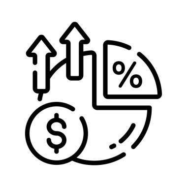 Borsa paylaşımlarını gösteren bir taslak biçim simgesi