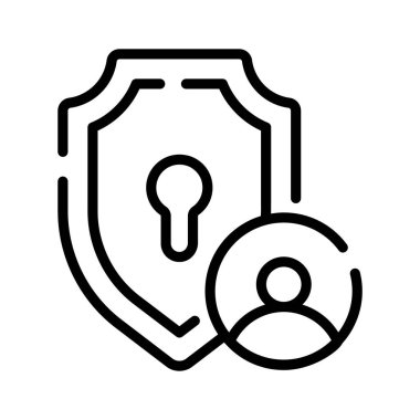 Profil korumasını gösteren moda özet biçimi simgesi