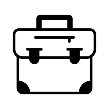 Bir iş çantası gösteren bir kabartma biçimi simgesi