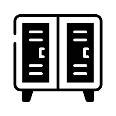 Bir güvenlik dolabını tasvir eden bir sembol