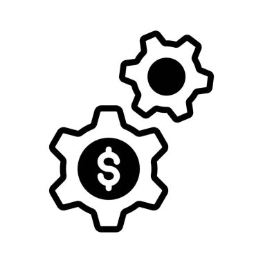 Para yönetimi planını gösteren dolu bir biçim simgesi