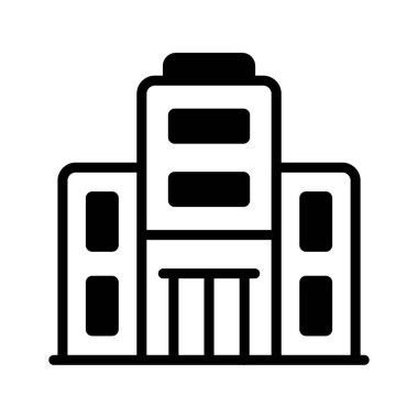 Ofis işyeri inşaatının sağlam bir simgesi