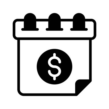 Finansal plan takviminin tam biçimli bir simgesi