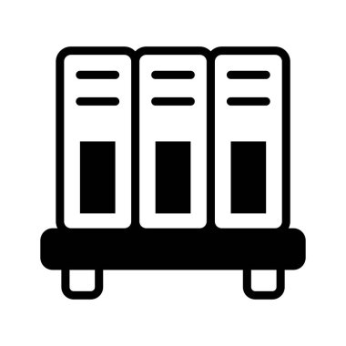 Ofis klasörleri rafını gösteren dolu bir biçim simgesi