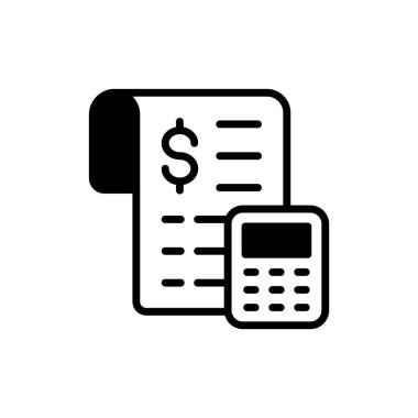 Muhasebe belgesini gösteren dolu bir biçim simgesi