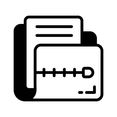 Sıkıştırılmış zip dizinini gösteren bir kabartma biçimi simgesi