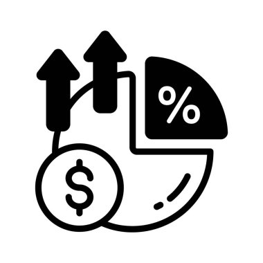 Borsa hisselerini gösteren sağlam bir biçim simgesi