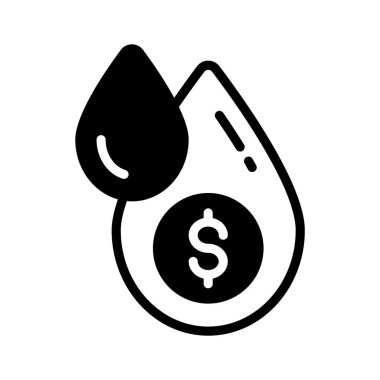 Düzenli para akışını gösteren sağlam bir biçim simgesi