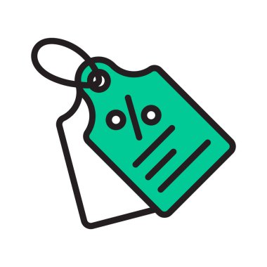 İndirim etiketinin doldurulmuş satır simgesini kullanmaya hazır ol