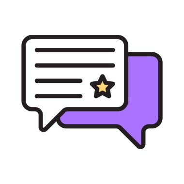 Sohbet baloncuklarının prim dolu ana hatları simgesini indir