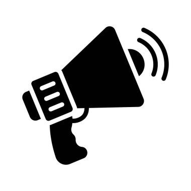 Bir promosyon megafonu simgesi, premium kullanıma hazır