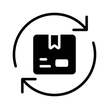 Dönüş paketi politikasının bu modaya uygun simgesinin görüntüsü olarak yakala