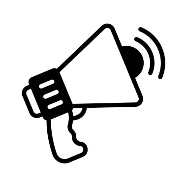 Bir promosyon megafonu simgesi, premium kullanıma hazır