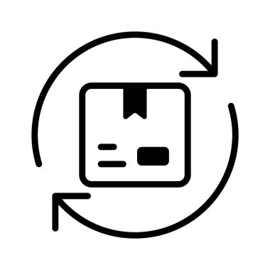 Dönüş paketi politikasının bu modaya uygun simgesinin görüntüsü olarak yakala