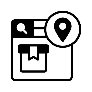 Teslimat konumunun bu premium glyph simgesini kontrol et