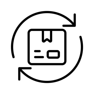 Dönüş paketi politikasının bu modaya uygun simgesinin görüntüsü olarak yakala