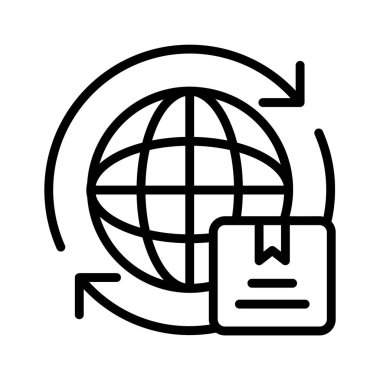 Dünya çapında sevkiyatın en iyi simgesine bakın.