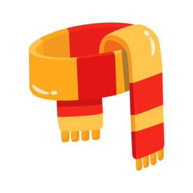 Görsel olarak çekici bir 2D yün eşarp simgesi