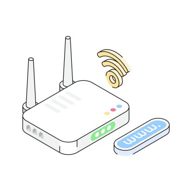 İzometrik yönlendirici simgesine bir göz atın. Premium kullanım için hazır.