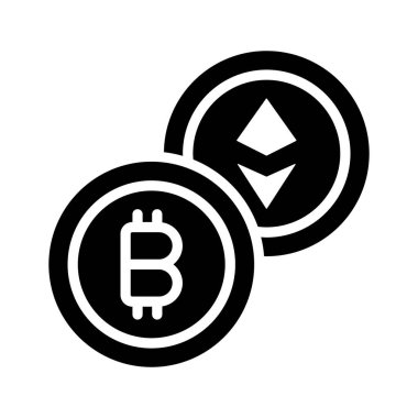 Şifreleme para birimlerinin düzenlenebilir bir simgesi