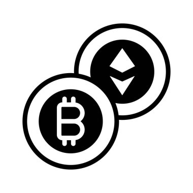 Şifreleme para birimlerinin düzenlenebilir bir simgesi