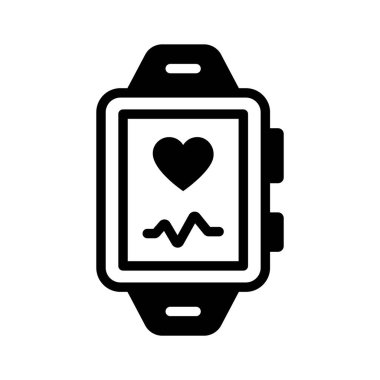 Akıllı akıllı izleme aygıtını gösteren moda simge simgesi