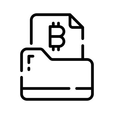 Bitcoin dizin deposunun trend doğrusal simgesi