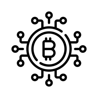 Bitcoin para biriminin bu ana hat biçim simgesini al