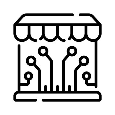 Dijital akıllı atölyenin kişiselleştirilebilir doğrusal simgesi