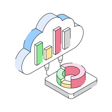 Bulut istatistiklerinin bu inanılmaz izometrik simgesine bir bakın.
